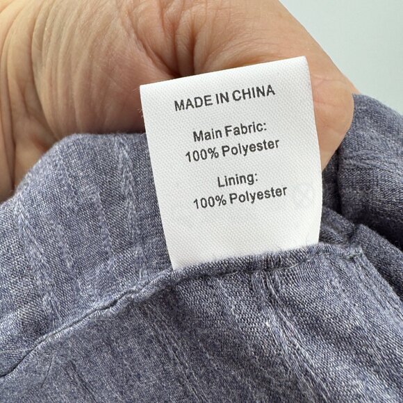 Sholdit Convertible Infinity Scarf with zipper Pocket blue gray one size - Picture 6 of 9